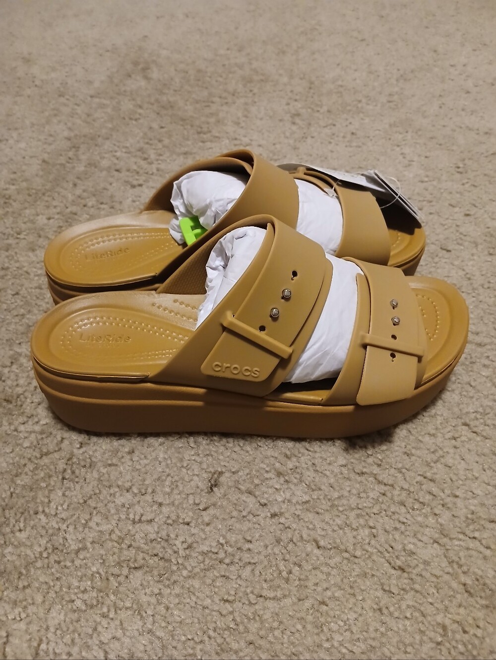 Women's Crocs Brooklyn Buckle Low Wedge Sandal